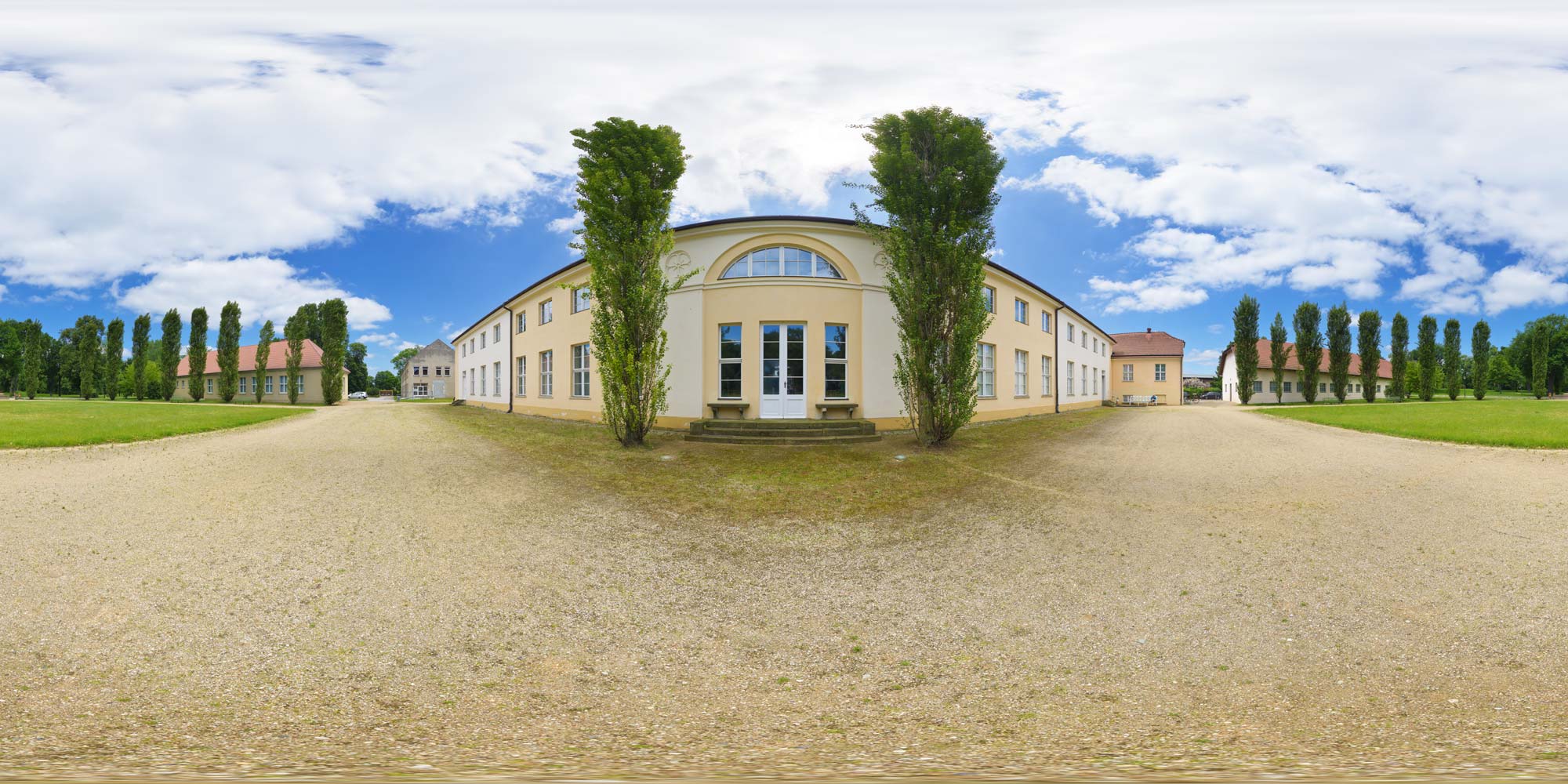 Panorama  Paretz - Schloss