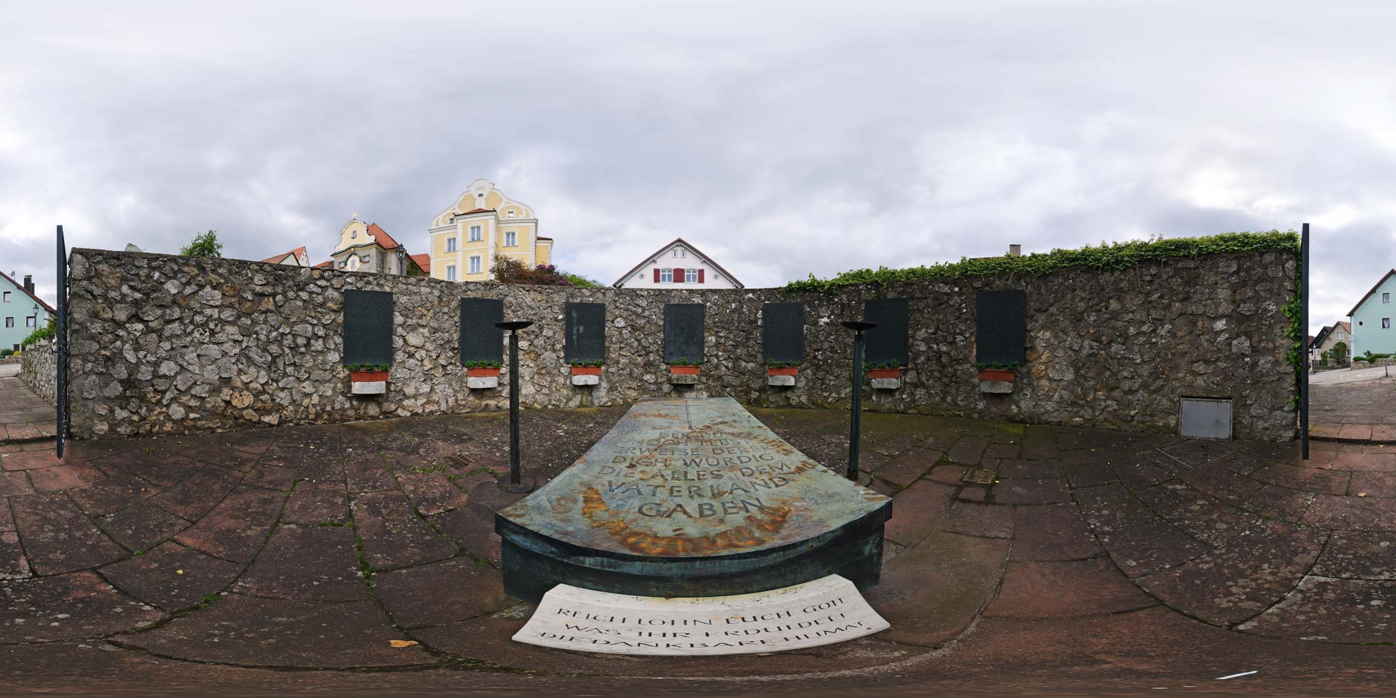 Panorama  Parsberg - Kriegsdenkmal
