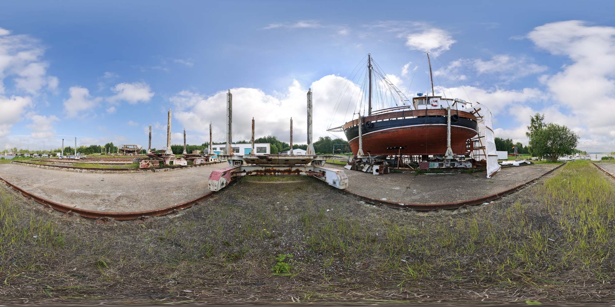 Panorama  Peenemünde - Nordwerft - Ansicht 1