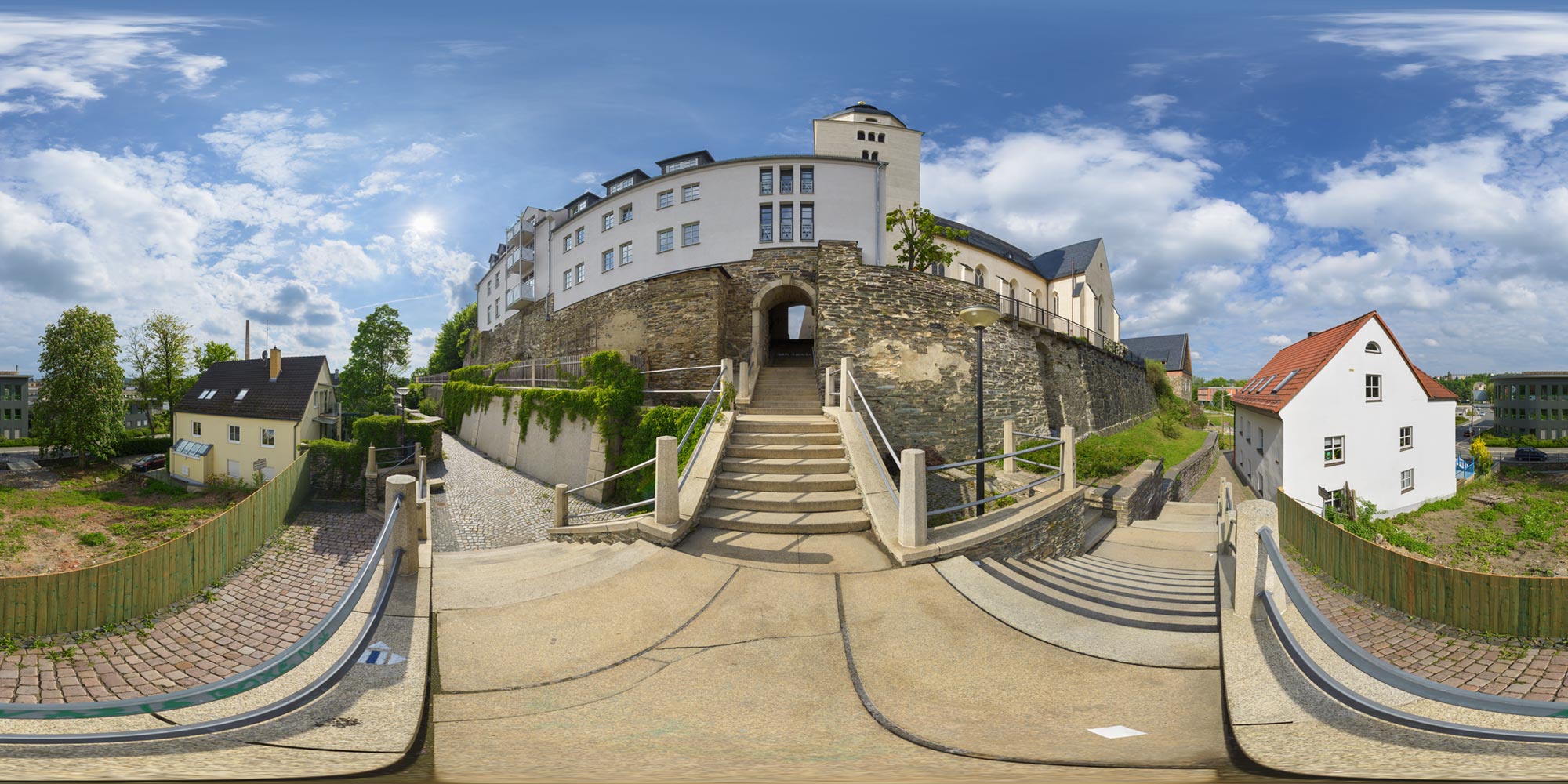 Panorama  Plauen - Mühlgraben