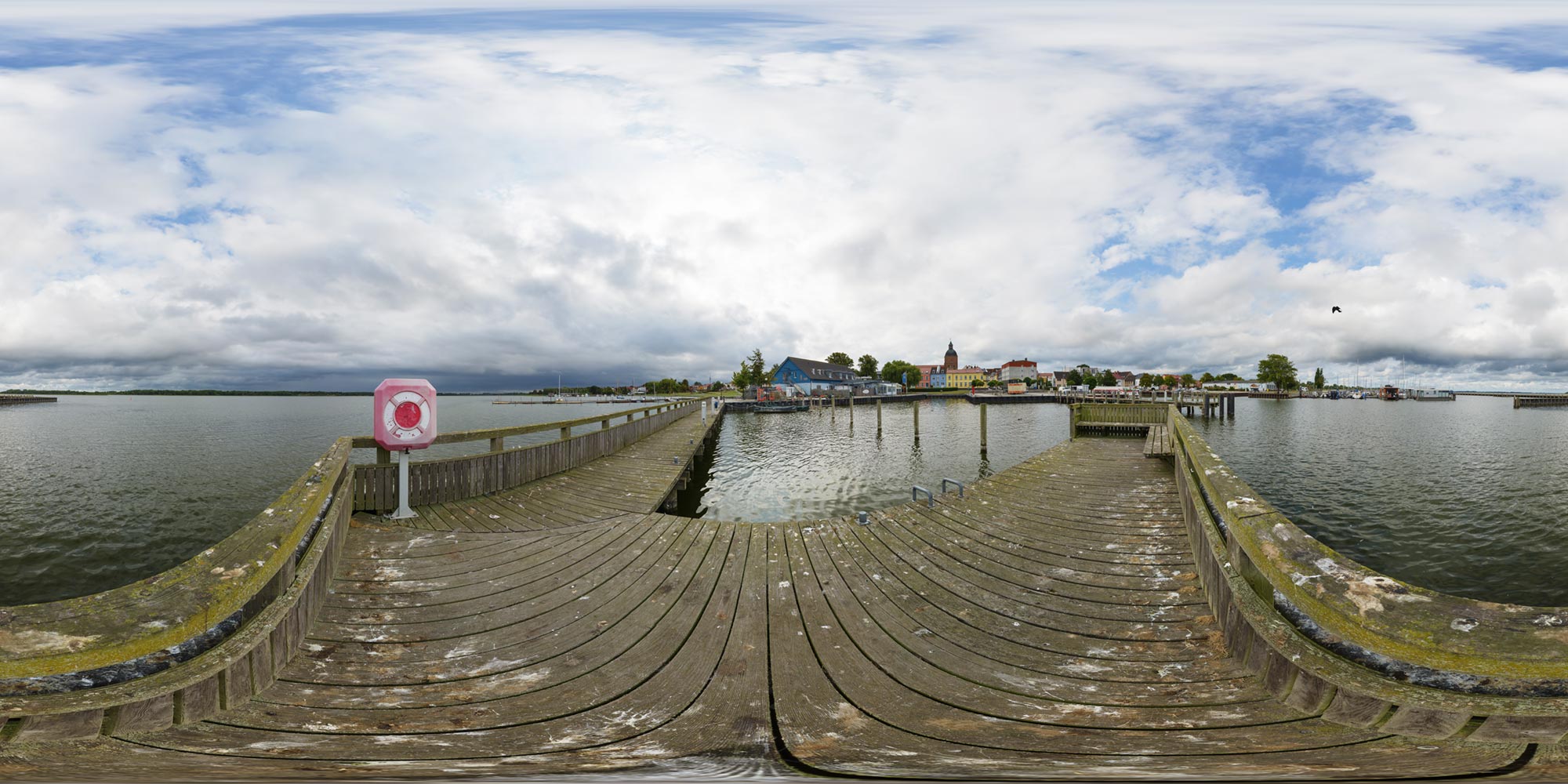 Panorama  Ribnitz-Damgarten - Fischhafen