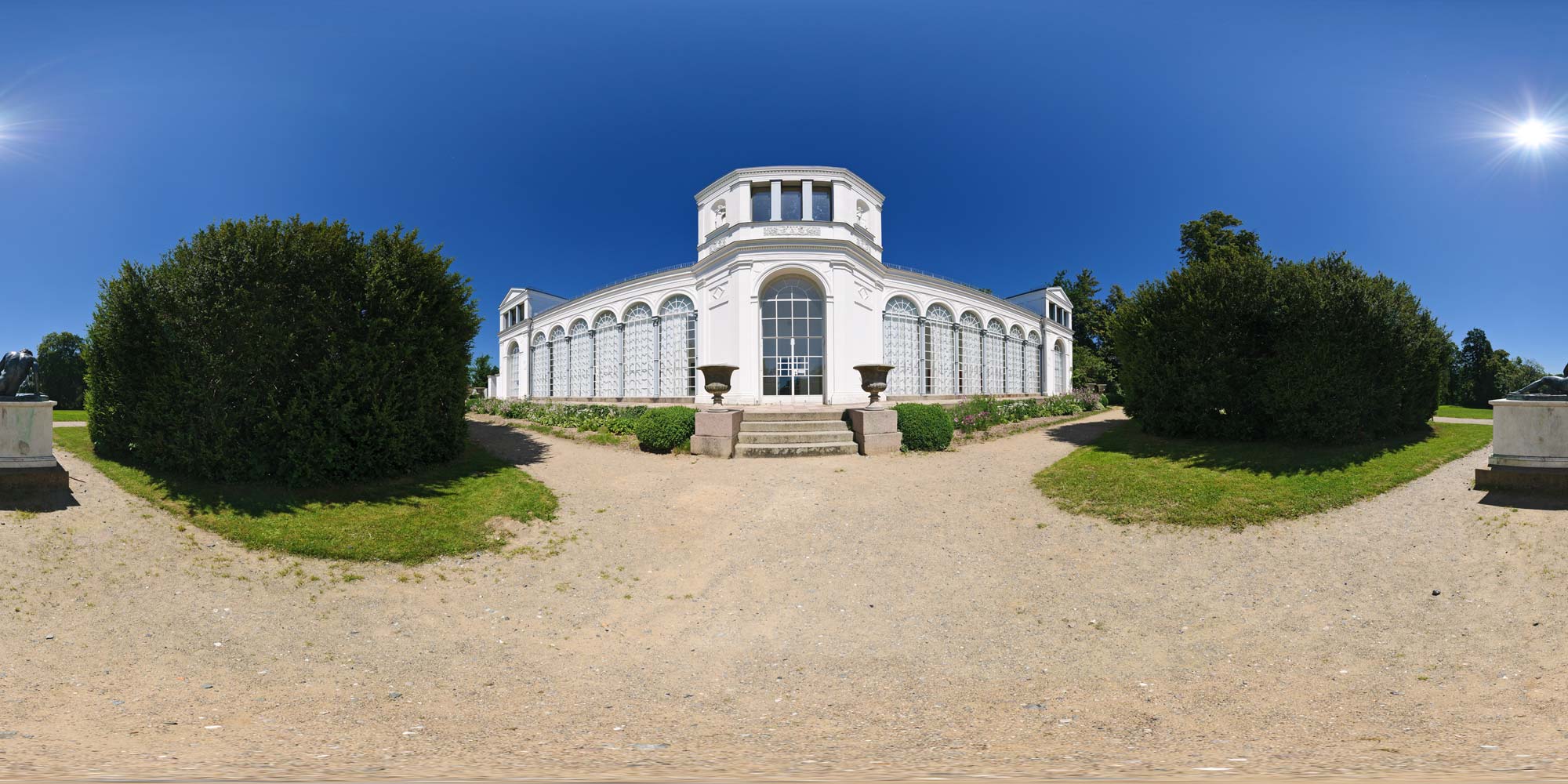 Panorama  Putbus - Orangerie - Südseite