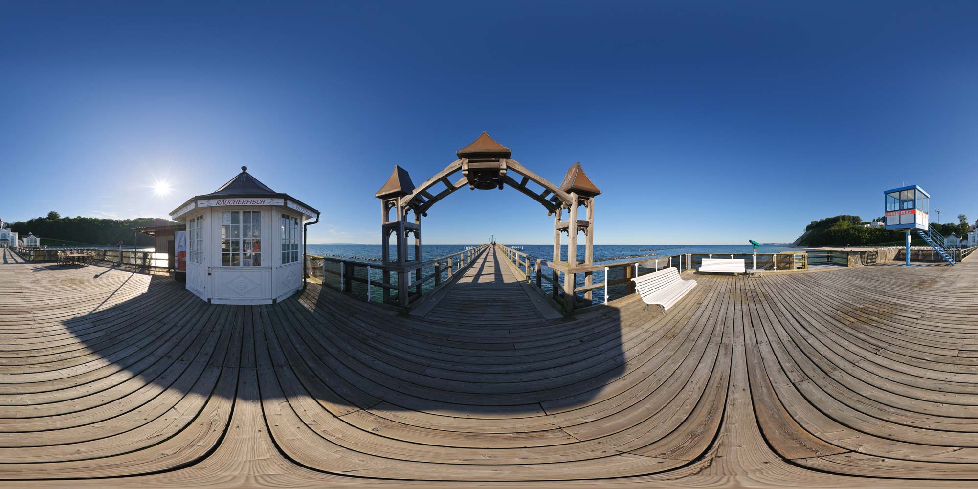 Panorama  Sellin - Seebrücke - Steg