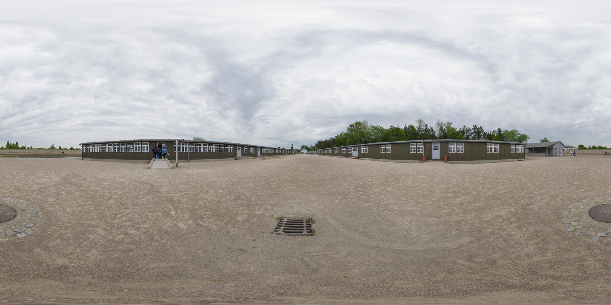 Panorama  Oranienburg - Sachsenhausen - Krankenrevierbaracken