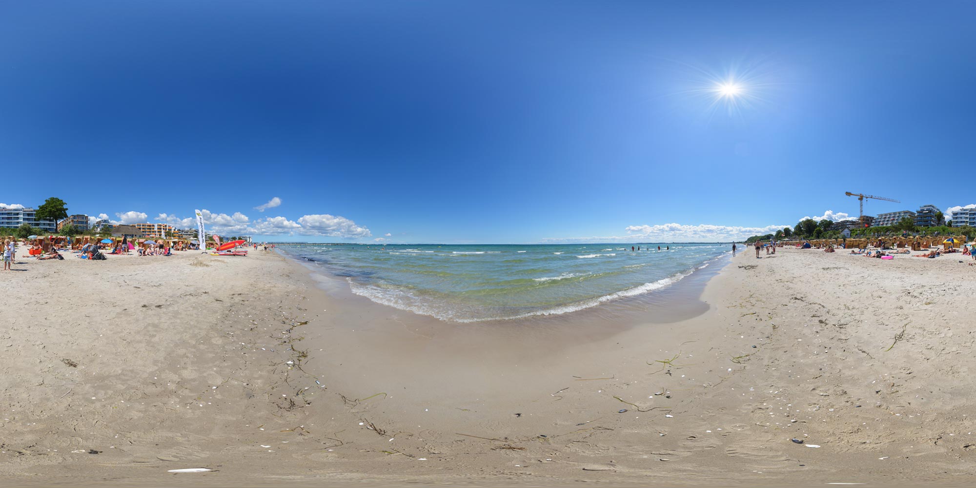 Panorama  Scharbeutz - Südstrand