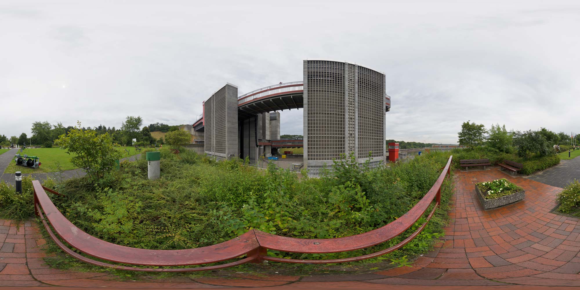Panorama  Schiffshebewerk Scharnebeck - Besucherpark
