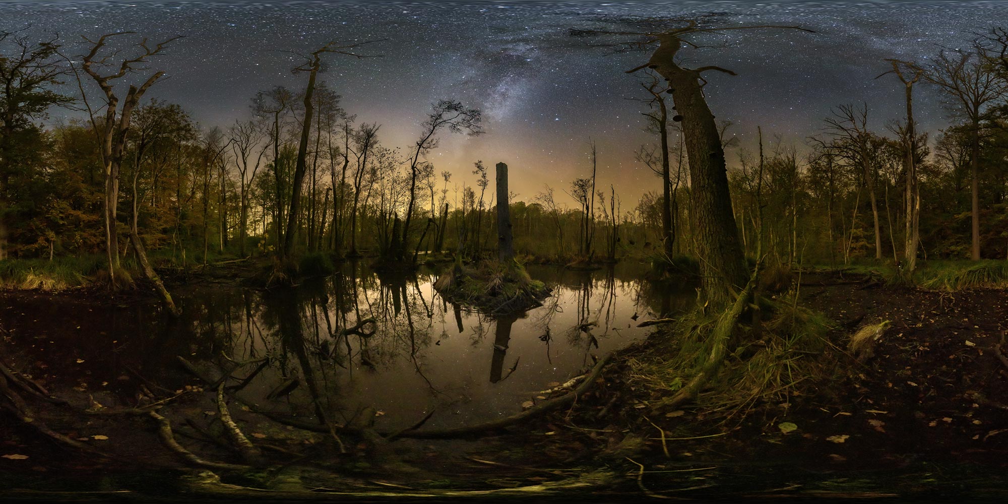 Panorama  Schorfheide - Schorfheide nachts - Thiedssche Berge Astrofotografie