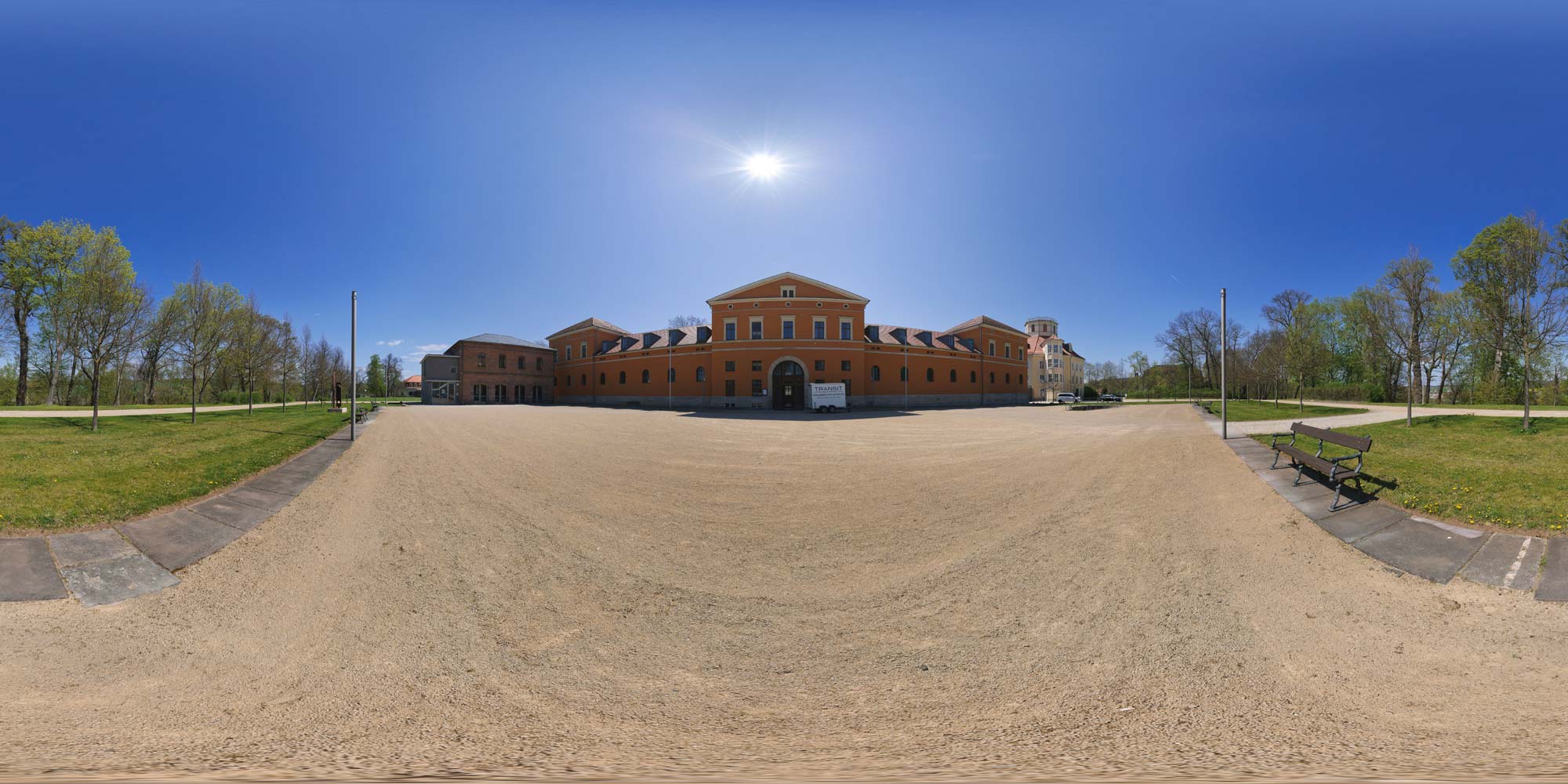 Panorama  Sondershausen - Schloss - Marstall