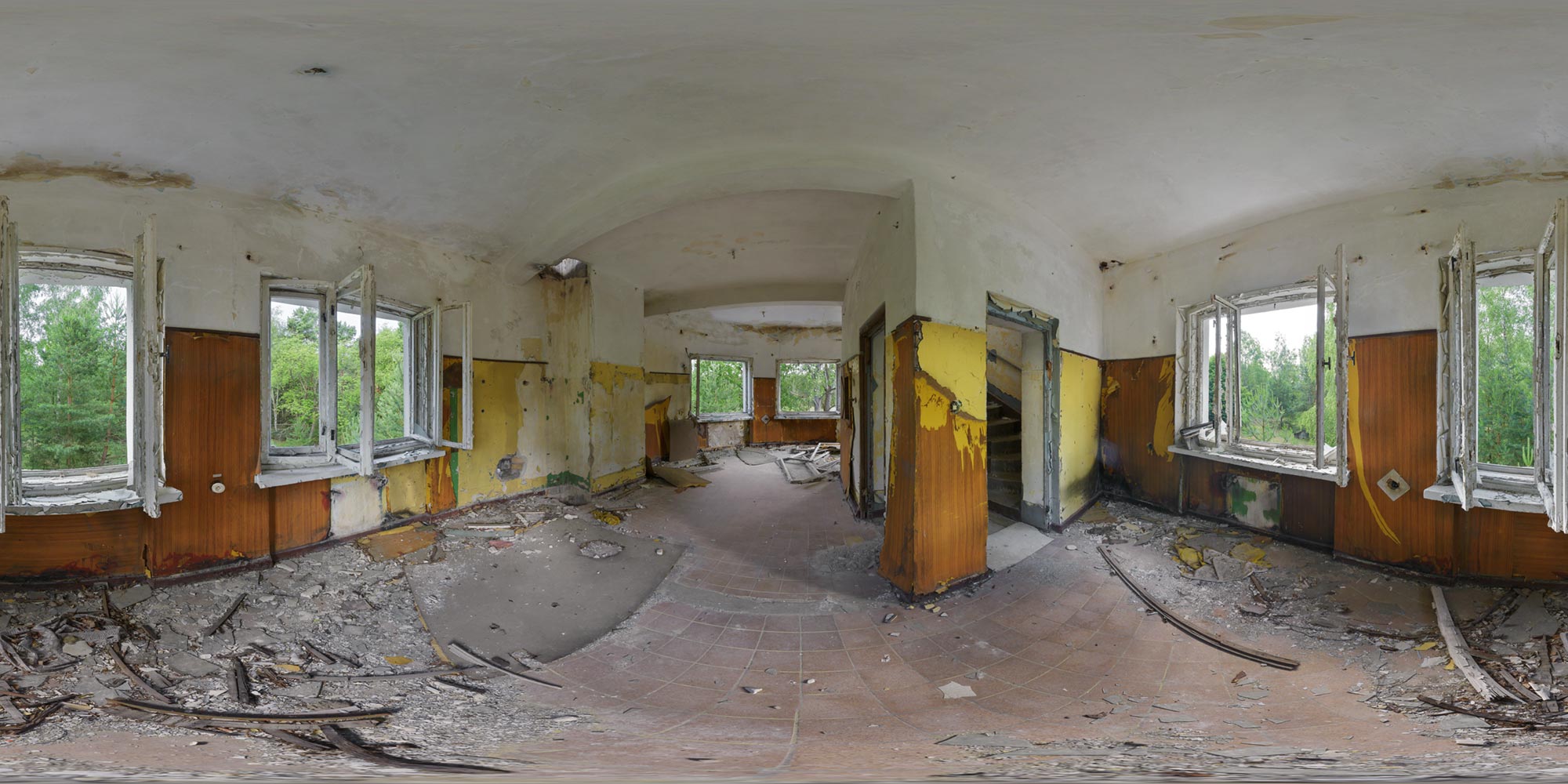 Panorama  Sperenberg Flugplatz - Tower - Kontrollraum