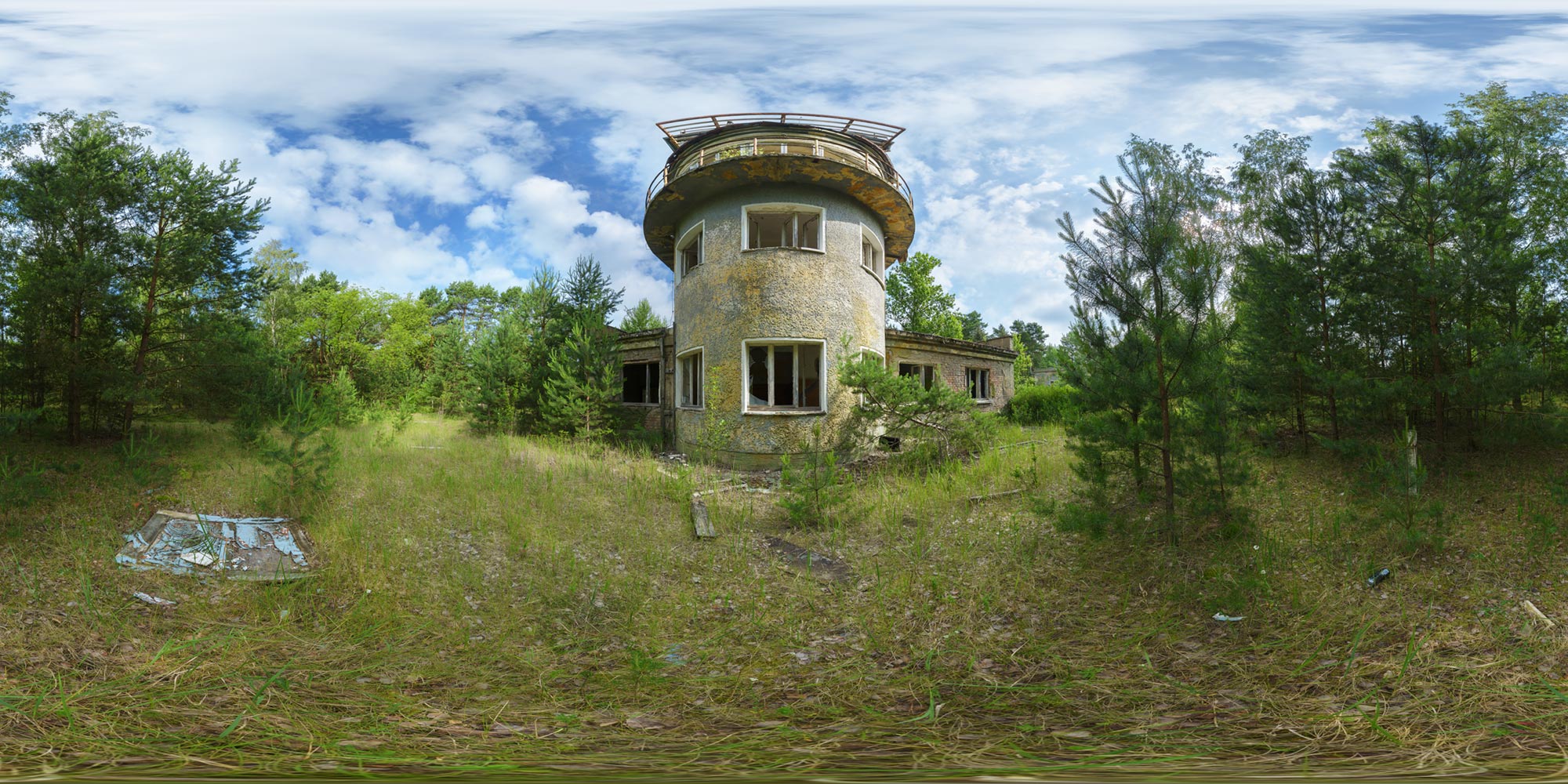 Panorama  Sperenberg Flugplatz - Tower - Front