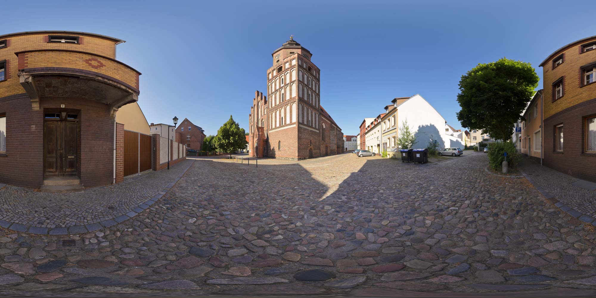 Panorama  Spremberg - Kirchplatz