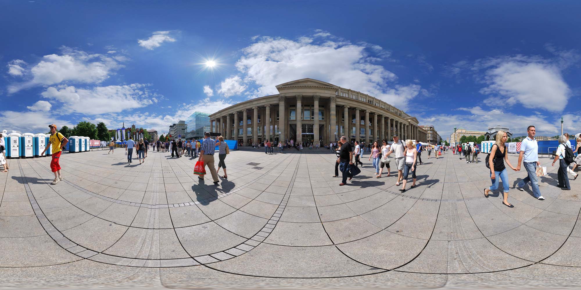 Panorama  Stuttgart - Königsbau