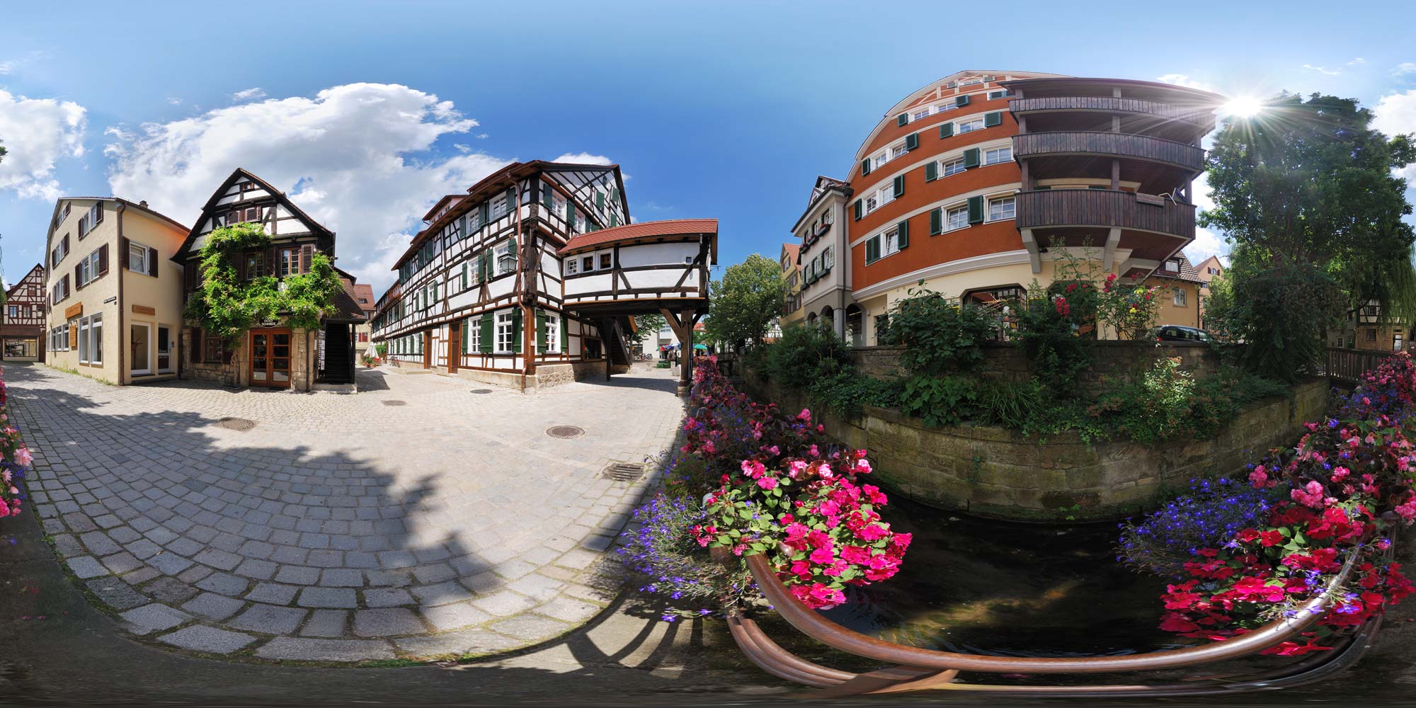 Panorama  Tübingen - Beim Nonnenhaus