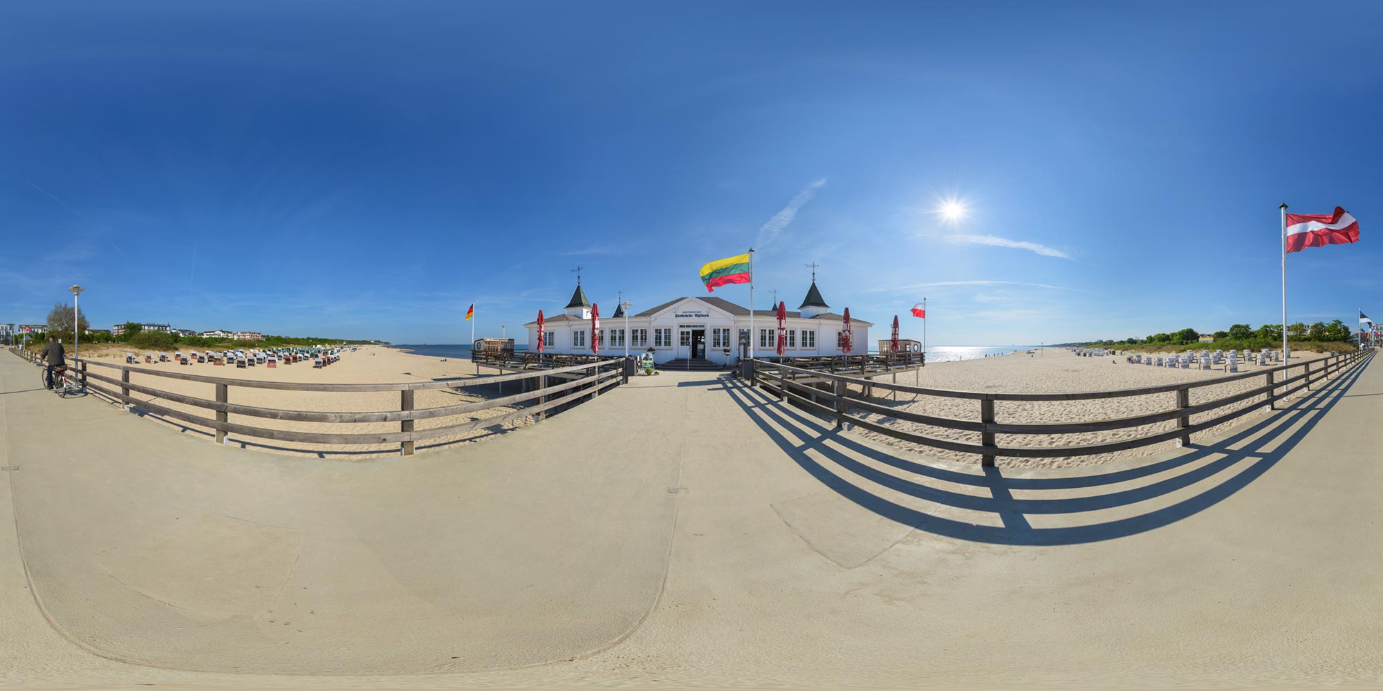 Panorama  Ahlbeck - Seebrücke - Steg