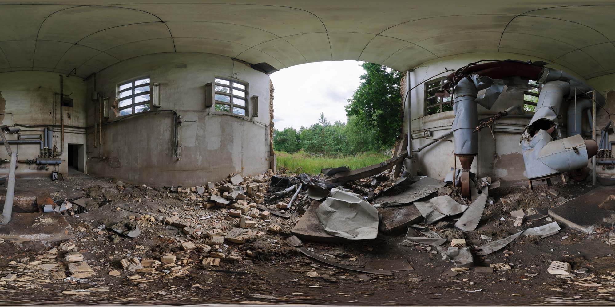 Panorama  Militärgelände Vogelsang - Kesselhaus