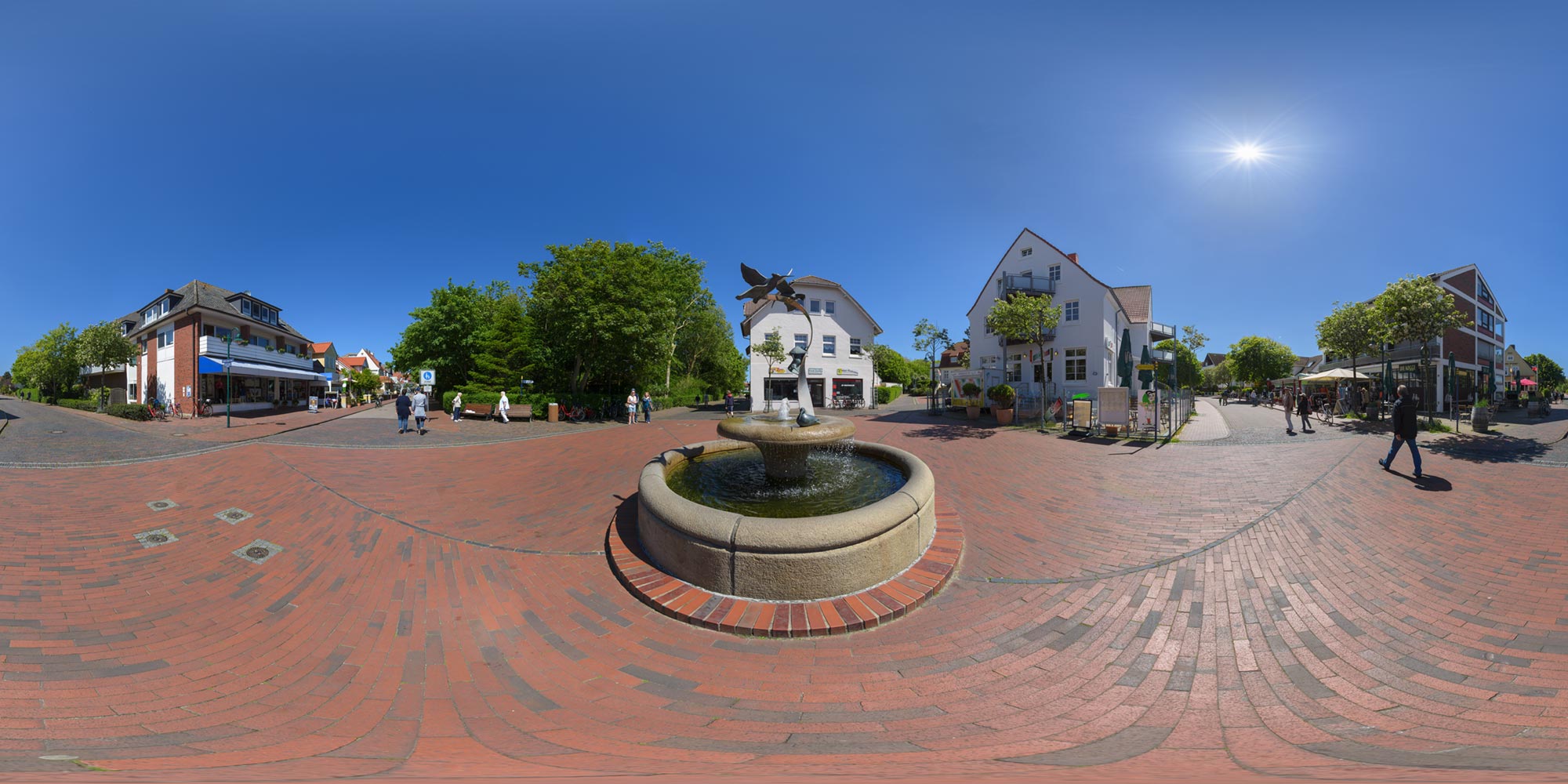 Panorama  Wangerooge - Dorfplatz