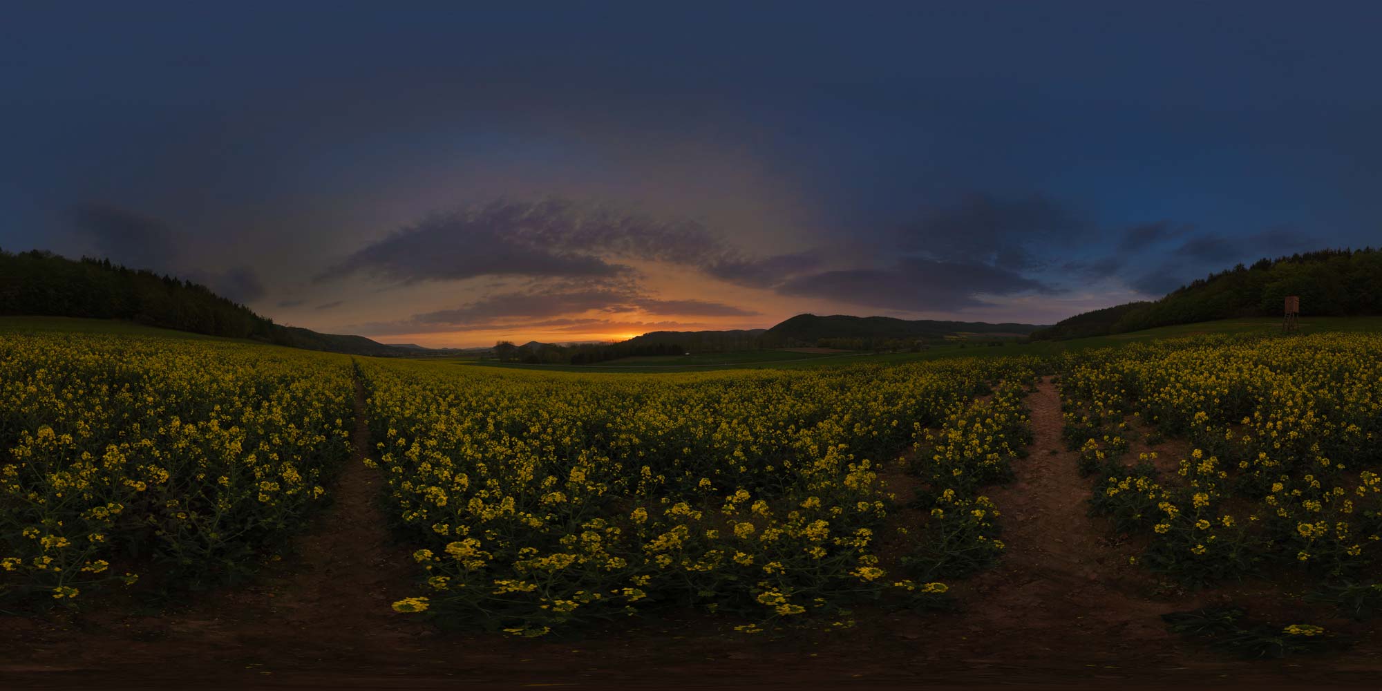 Panorama Hessen Nordost - Werratal bei Wanfried