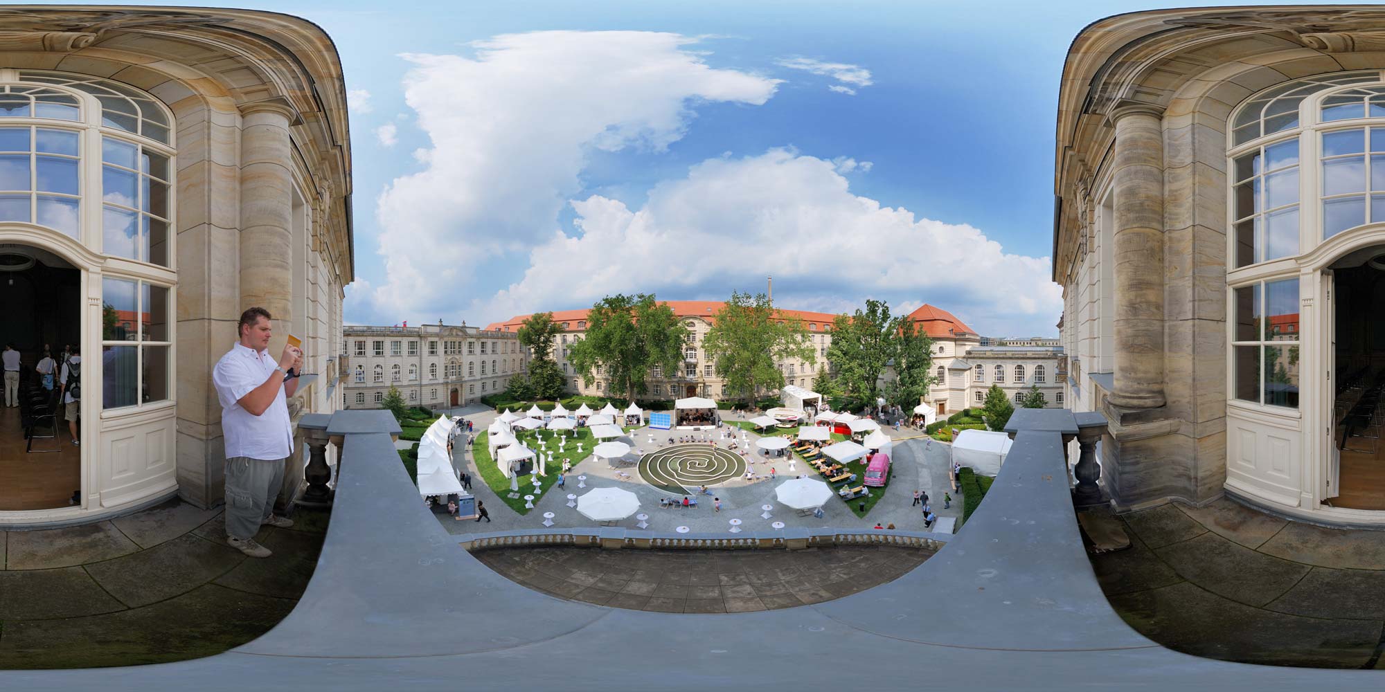 Panorama Berlin Wirtschaftsministerium - Innenhof