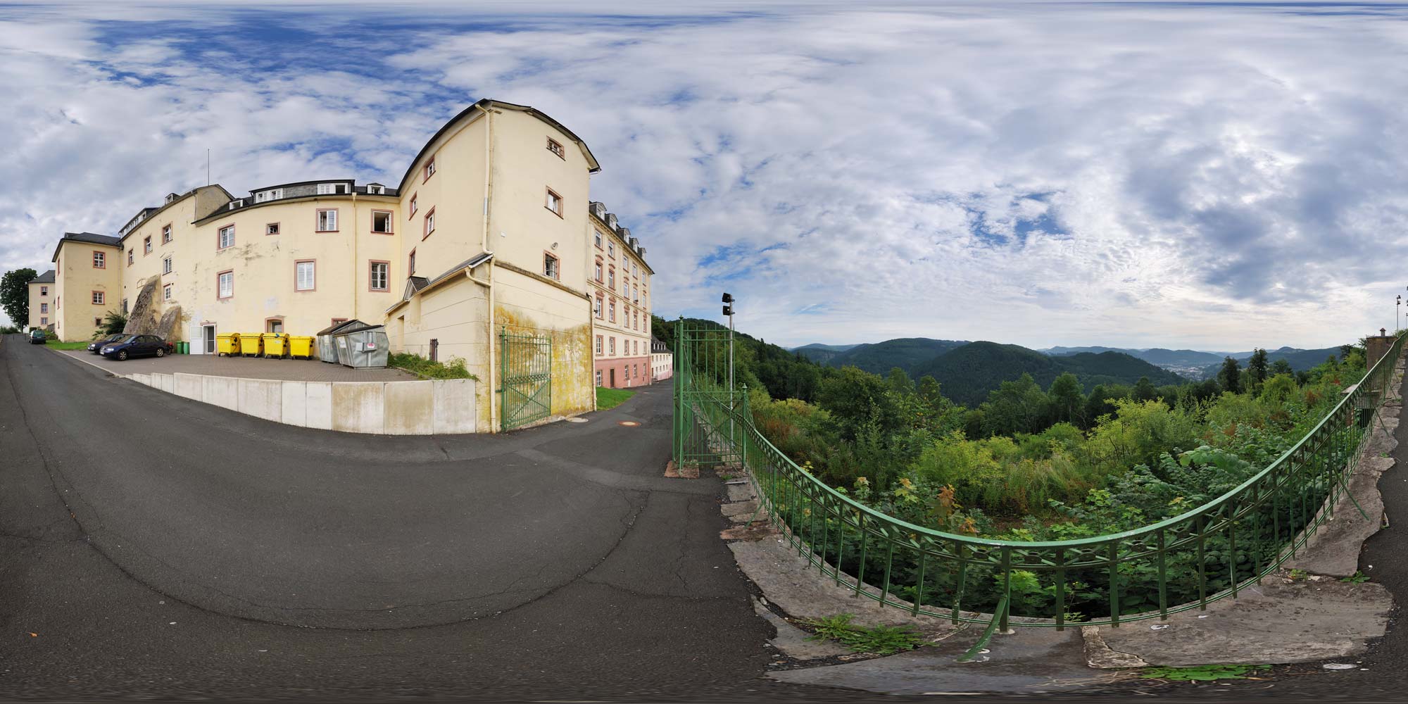 Panorama  Schloss Wittgenstein - Blick ins Lahntal