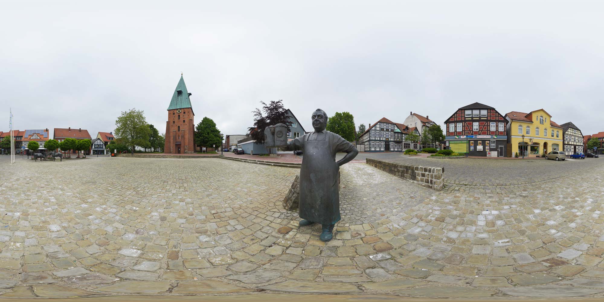 Panorama  Wittingen - Marktplatz