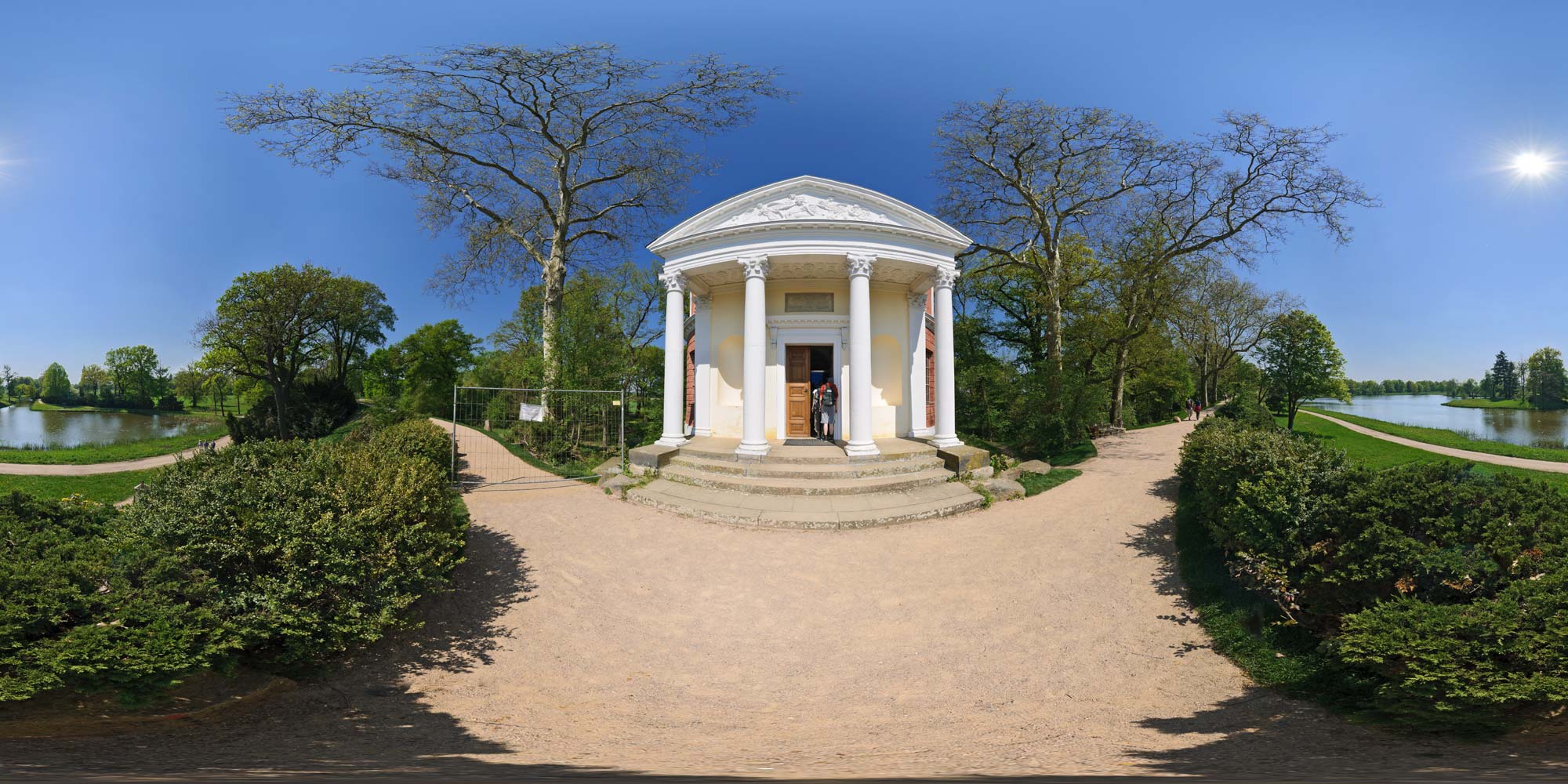 Panorama  Wörlitz - Wörlitzer Park - Pantheon