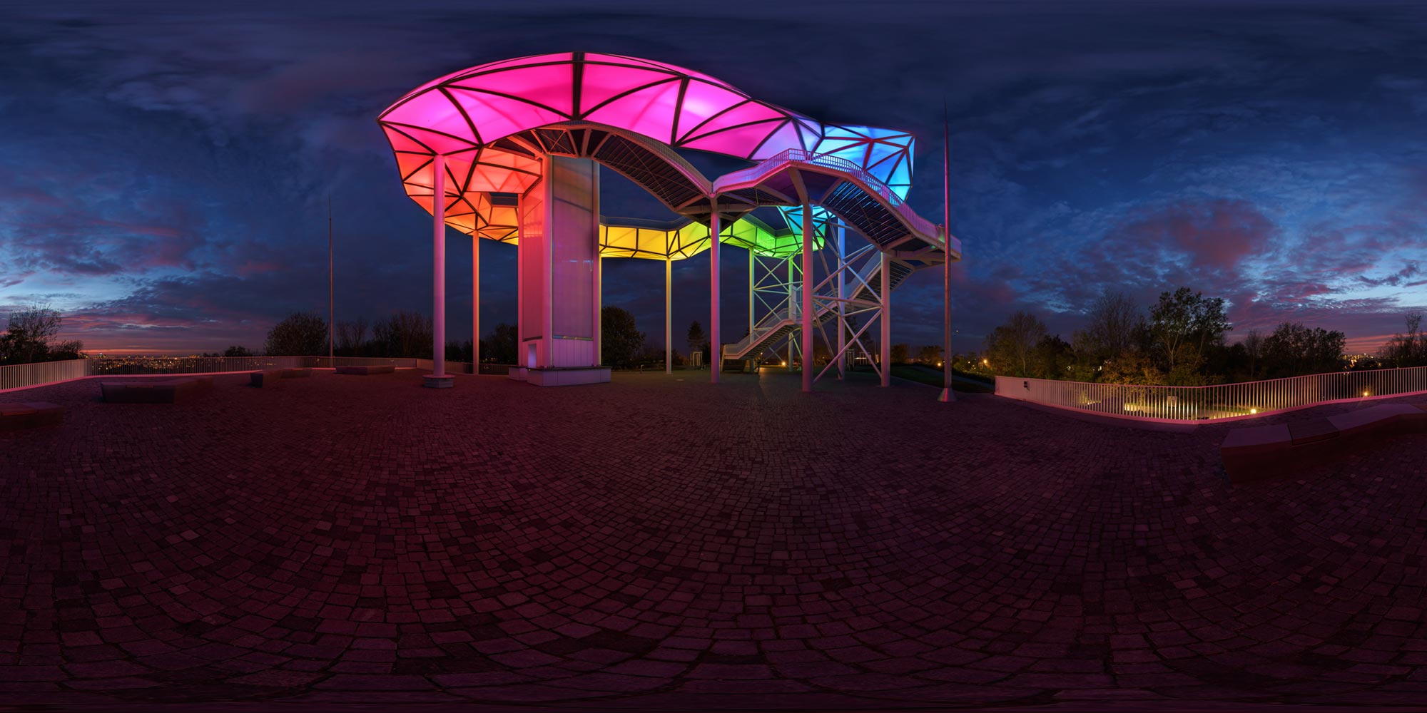 Panorama Berlin Wolkenhain - Südansicht